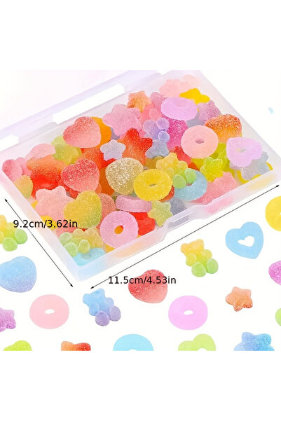 Choice مجموعة حلوى ناعمة مكونة من 50 قطعة، 50 قطعة من خرزات الحلوى المتنوعة -...