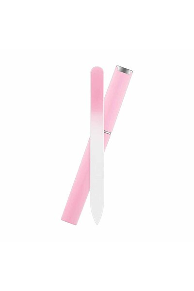 Choice مبرد أظافر زجاجي كريستالي وردي حلوى، عبوة من 3 قطع، للأظافر الطبيعية، ...