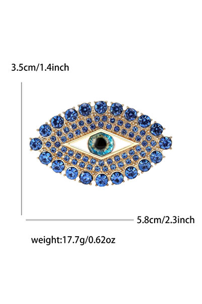 Choice دبابيس عيون كلاسيكية مرصعة بأحجار الراين، متعددة الألوان، أزرق 4688، ل...