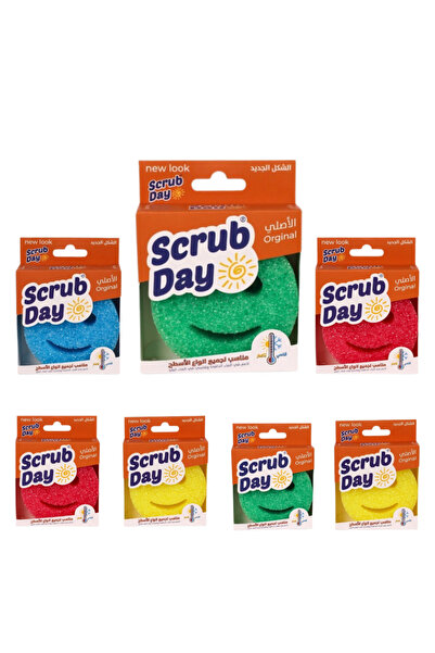 Scrub Day اسفنجة سكرب دي الاصلية مجموعة 7 قطع