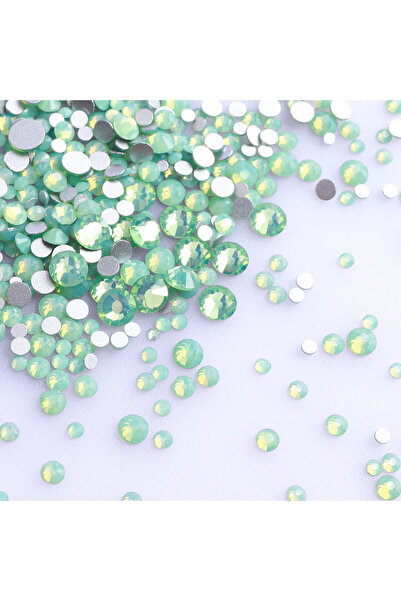 Choice Green-1440Pcs SS3-SS20 Mix Size White Opal Series Glass Flatback Rhine...