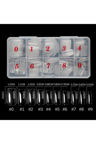 Choice أطراف أظافر شفافة كاملة 500 قطعة أطراف أظافر أكريليك شفافة اصطناعية نص...