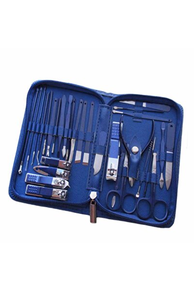 Choice مجموعة مقصات أظافر من 30 قطعة باللون الأزرق، مجموعة مقصات أظافر منزلية...