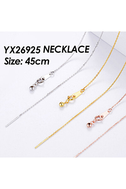 Choice قلادة CARLIDANA من الفولاذ المقاوم للصدأ باللون الذهبي مع سلسلة دبوس ع...