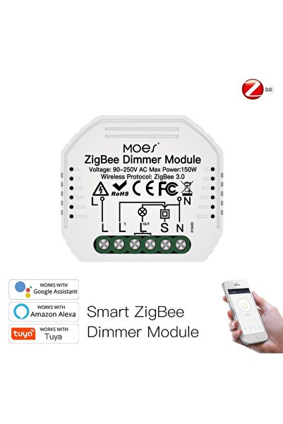 Choice13 وحدة ZM-105-MS MOES ZigBee 3.0 الذكية للتحكم في مفتاح الإضاءة، تدعم مفتاحًا واحدًا أو مفتاحين أو ثلاثة مفاتيح، وتدعم التحكم الذكي في أنظمة Smart Life/Tuya، و2MQTT