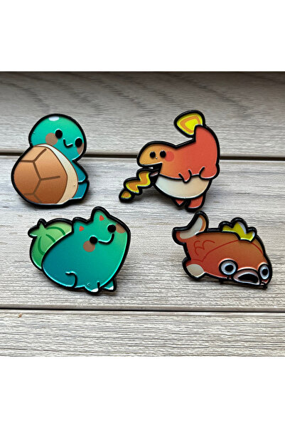 Miniso مجموعة من 4 دبابيس مطلية بالمينا من بوكيمون، مكونة من 4 دبابيس مطلية ب...