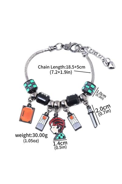 Miniso B00211 انمي ياباني شيطان القاتل كيميتسو نو يابا سوار للرجال كامادو تان...