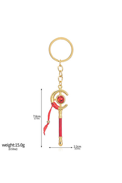 Miniso K00879 Anime's Furillian keychain Frieren Magic Wand Cosplay Props Cute Pendant Hanging Ornament Rol