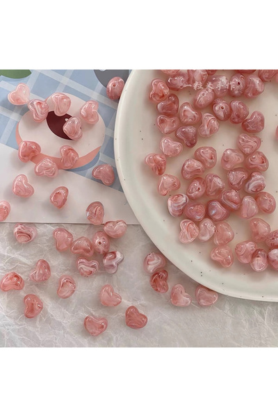 Choice 30 قطعة وردية، 10*12 مم، عصرية، متعددة الألوان، خرز الحب، لون الحلوى، ...