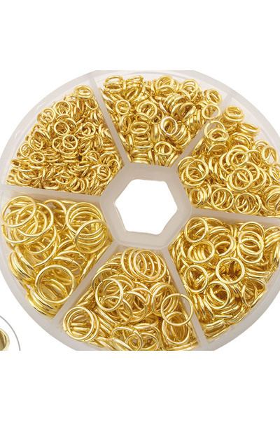 Choice HK624 1 صندوق حلقات قفزة معدنية مفتوحة حلقات منفصلة موصلات حلقة قفزة ح...