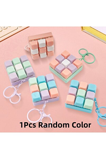 Choice 1Pcs Random Color Fidget Decompression 9 Keyboard Key Toy For Adults Antistress Toys Boys Girls Anti