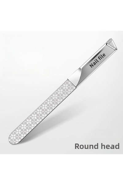 Choice مبرد أظافر مزدوج الجوانب من الفولاذ المقاوم للصدأ باللون العاجي، ملحقات تصفيف الشعر، مزيل طلاء الأظافر، لتلميع الأظافر