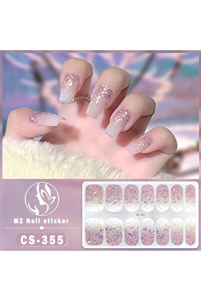 Choice CS-355 ملصقات أظافر هلامية شبه معالجة برقائق معدنية لامعة مكونة من 14 ...