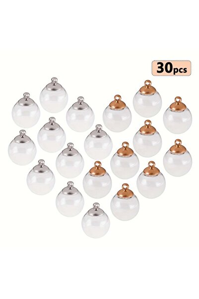 Choice مجموعة مكونة من 30 قطعة من خرزات الزجاج المنفوخ الدائرية الميكانيكية، ...