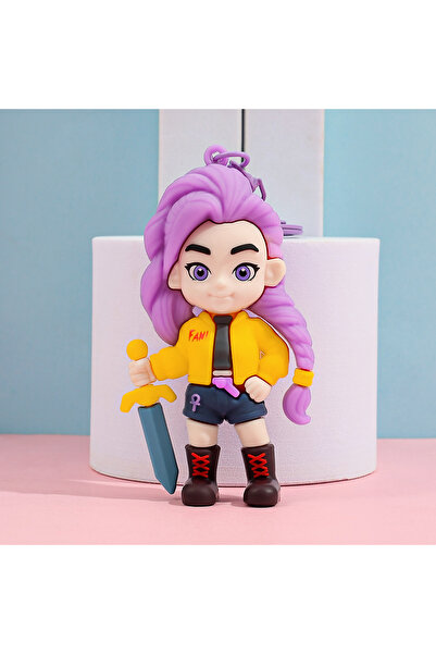 Miniso سلسلة مفاتيح KC6380 Kpop Demon Girls للإكسسوارات Huntrix Saja Boys Rumi Zoey Jinu Derpy Tiger K