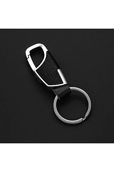 Choice سلسلة مفاتيح جلدية سوداء بسيطة بتصميم إبداعي للرجال والنساء، سلسلة مفاتيح معدنية للخصر، أفضل هدية