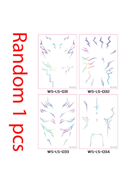 Choice مجموعة من أربع قطع من وشم صائدي الشياطين الكوريين المؤقت - مجموعة رومي...