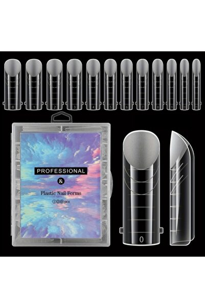 Choice 28 قطعة من قوالب الأظافر المزدوجة غير اللامعة، قوالب أظافر شفافة من جل...