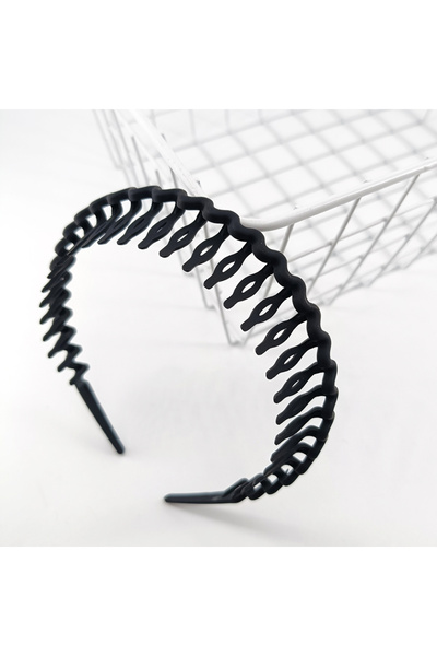 Choice عصابات شعر سوداء 1/2/3 قطع مشبك شعر بلون غير لامع عصابة رأس نسائية غير...