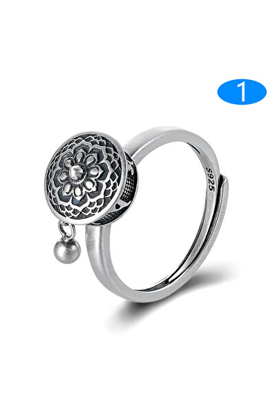 Choice 1 قطعة 1 حلقة تخفيف القلق التقليدية الرجعية قابلة للتعديل مجوهرات فيدج...