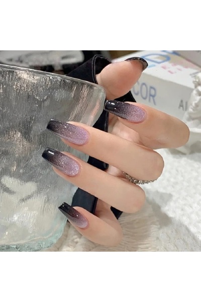 Choice 24 قطعة/صندوق واحد من أظافر Starlight Cat's Eye Glitter لتزيين الأظافر...
