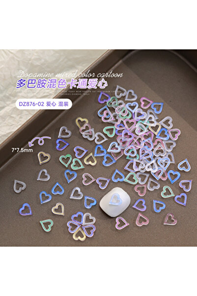 Choice 50 قطعة من زينة أظافر كاواي، مزيج من الراتنج الشفاف والدوبامين ثلاثي ا...