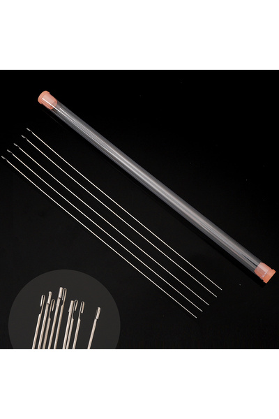 Choice 0.3 مم 5 قطع 3/5/7 قطع إبر خرزية مع إبر فولاذية، خيوط خرزية طويلة ورفي...