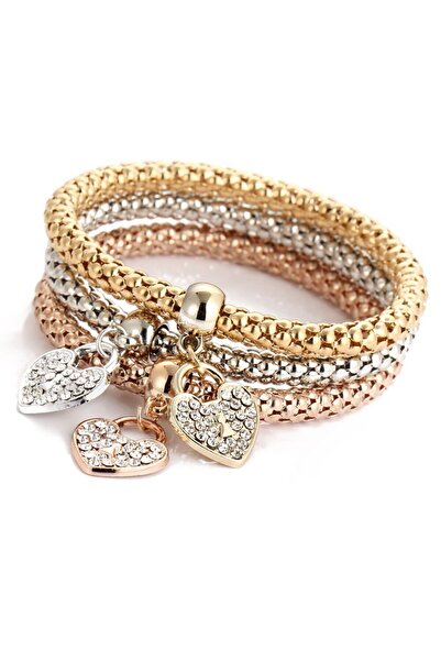 Choice مجموعة أساور على شكل قلب أنيقة مكونة من 2 3 قطع للنساء على شكل بومة كر...