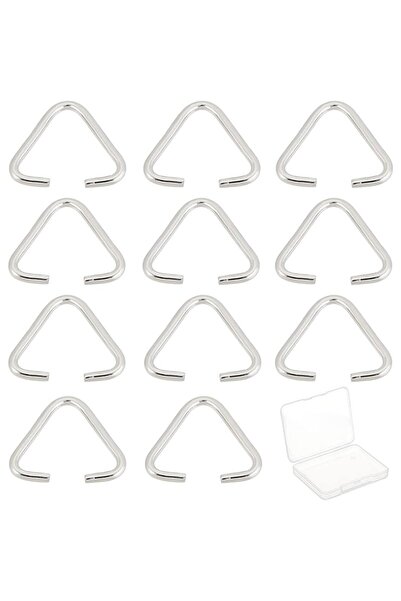 Choice AECH-05429 صندوق واحد يحتوي على 100 قطعة من حلقات المثلث المفتوحة المص...