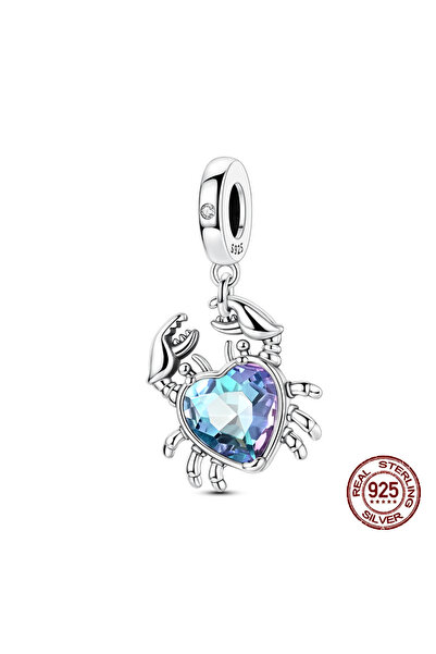 Choice KJC1627 دلايات صيفية من الفضة الإسترلينية عيار 925 على شكل حوت سرطان ا...