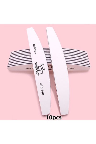 Choice 10 قطع 5/10/25/50 قطعة مبرد أظافر 240/240 حبيبات تلميع طحن مانيكير باد...