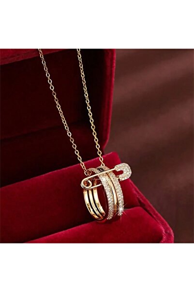 Choice قلادة بمشبك ورقي مضاد للحساسية P04999-1-01 - هدية مجوهرات نحاسية عتيقة...