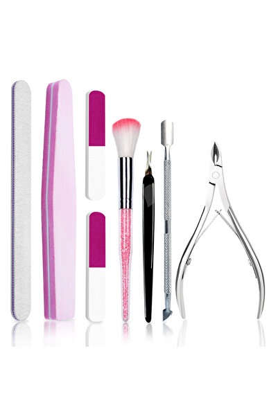 Choice5 ZH350-2 مجموعة مبارد أظافر احترافية مكونة من 6 قطع، طقم مانيكير، بدلة...