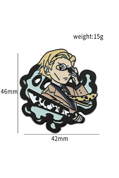 Choice بروش جيتو سوجورو أنيمي جوجوتسو كايسن التأثيري إيتادوري يوجي فوشيغورو ميغومي شارة المينا بروش Cl