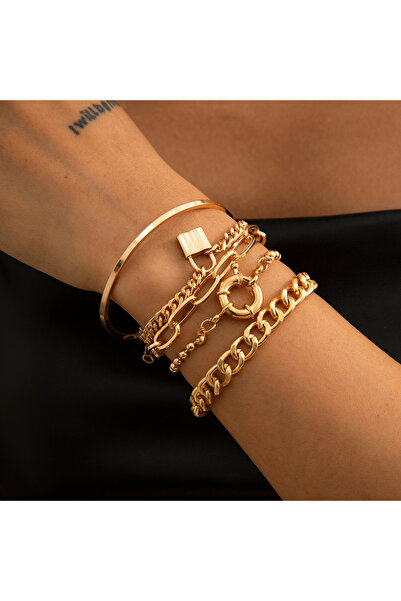 Choice Style 1 Punk Heavy Metal Rhinestone Chain Bracelets Set for Women Adju...