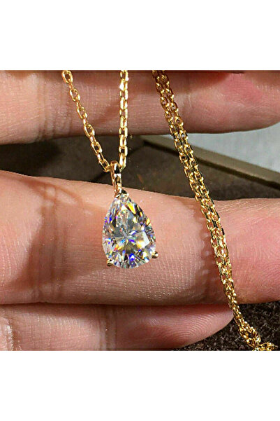Choice XL937 Huitan Simple Elegant Pear Cubic Zirconia Pendant Necklace Women...