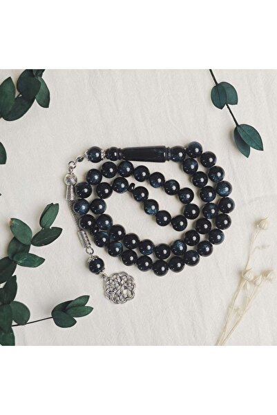 Choice مسبحة مسلمة مطلية بالفضة 10 مم 45 أكريليك تقليد شمع العسل سوار ذو أذن ...