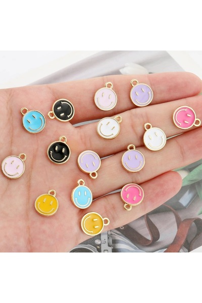 Choice 14 قطعة تحميل مختلطة 14 قطعة من سبائك الزيت على شكل قطرة صغيرة قلادة غ...