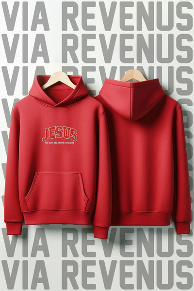 Vordevia Iisus cu imprimeu bumbac 100% Calitate Premium cu glugă Swea tricou