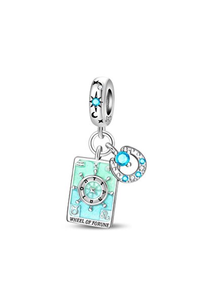 Choice23 PAC1824 دلايات عشاق من الفضة عيار 925 على شكل نجمة وقمر وشمس وبطاقات...