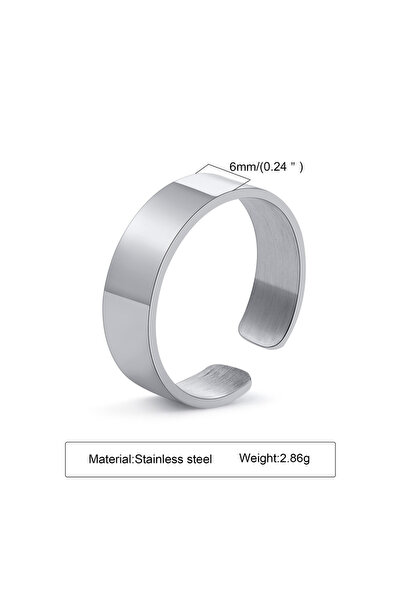 Choice 6mm Vnox 6/8/11.5mm Ring for Men, Waterproof Never Fade Stainless Stee...