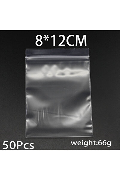 Choice 8x12 سم-50 قطعة 30-100 قطعة/الحزمة 4*6/5*7/6*8/7*10 سم أكياس بلاستيكية سميكة شفافة لتغليف المجوهرات بقفل