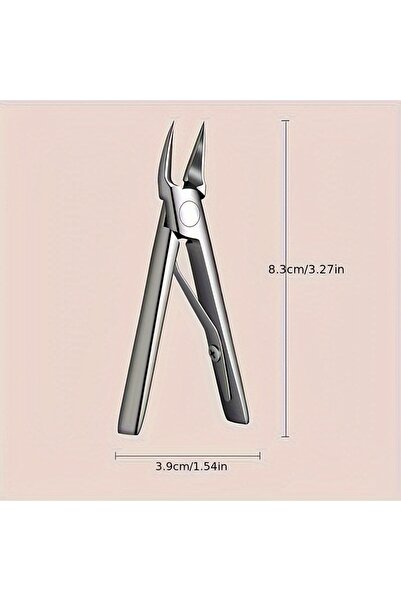 Choice مقص أظافر احترافي فضي اللون مكون من قطعة واحدة مع هيكل من الفولاذ المق...