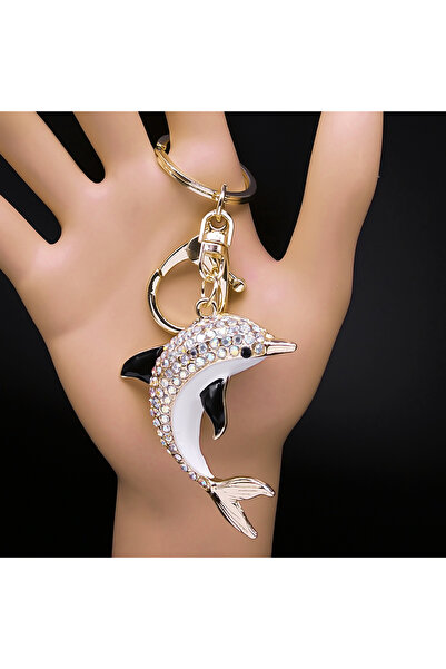 Choice A bai GD Lucky Dolphin Crystal Cute Animal Keychain Purse Bag Buckle H...