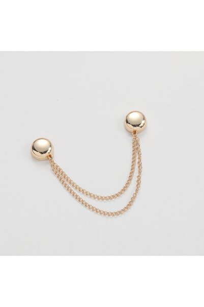 Choice دبوس سلسلة رائع من قطعة واحدة بلون ذهبي أصفر فاتح مع مشبك مغناطيسي للم...