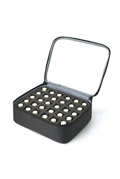 Choice Black 30 Grids Nail Polish Storage Bag Essential Oil Case Cosmetic Org...