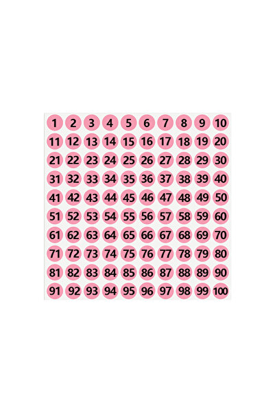 Choice 2pcs 2Pcs/Lot Waterproof Pink Number Sticker Label For Nail Polish Col...