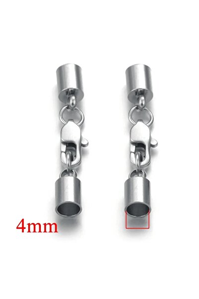 Choice JC043S-E 5pcs Stainless Steel Leather Cords Lobster Clasps Hooks Conne...