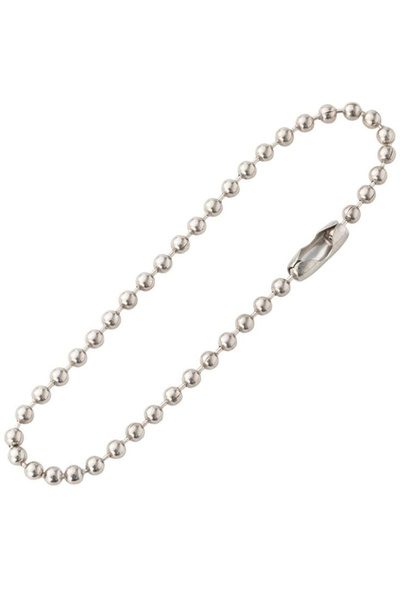 Choice 15 سم روديوم 50 قطعة معدنية كرة خرز سلسلة تمديد ل DIY الكلب علامة مفتا...