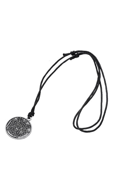 Choice قلادة ويكا على شكل سلسلة حبل من Skyrim بتصميم نجمة خماسية رباعية الحرو...
